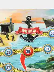 Настольная игра ходилка бродилка "Морской бой"