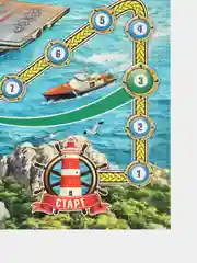 Настольная игра ходилка бродилка "Морской бой"