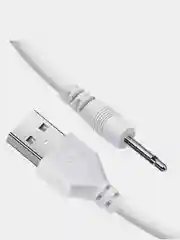 Зарядный моно аудио кабель DC2.5 мм х 17мм,  USB 2,0 длина 1 м
