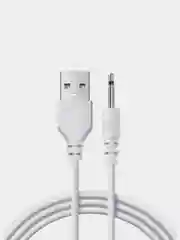 Зарядный моно аудио кабель DC2.5 мм х 17мм,  USB 2,0 длина 1 м