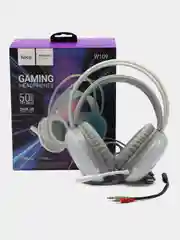Белый игровые наушники Hoco W109