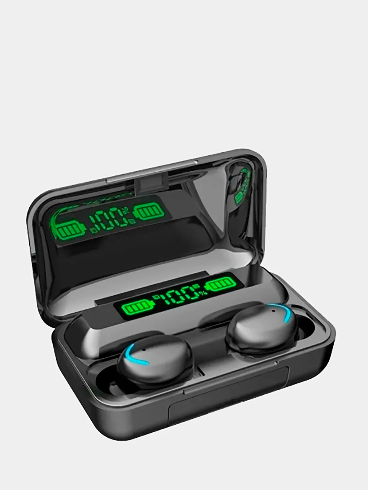 Черный беспроводные Bluetooth наушники F9 TWS с Power bank