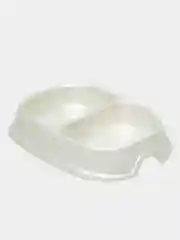 Белый миска для кошек и собак, миска двойная