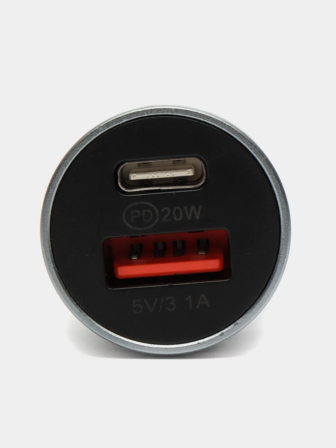 Автомобильное зарядное устройство 2 разъма: USB (Юзби) + Type-C(Тайпси) на айфон и андроид