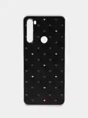 Черный чехол на Xiaomi Redmi Note 8T / Сяоми Редми Нот 8T прозрачный, с рисунком, защита камеры
