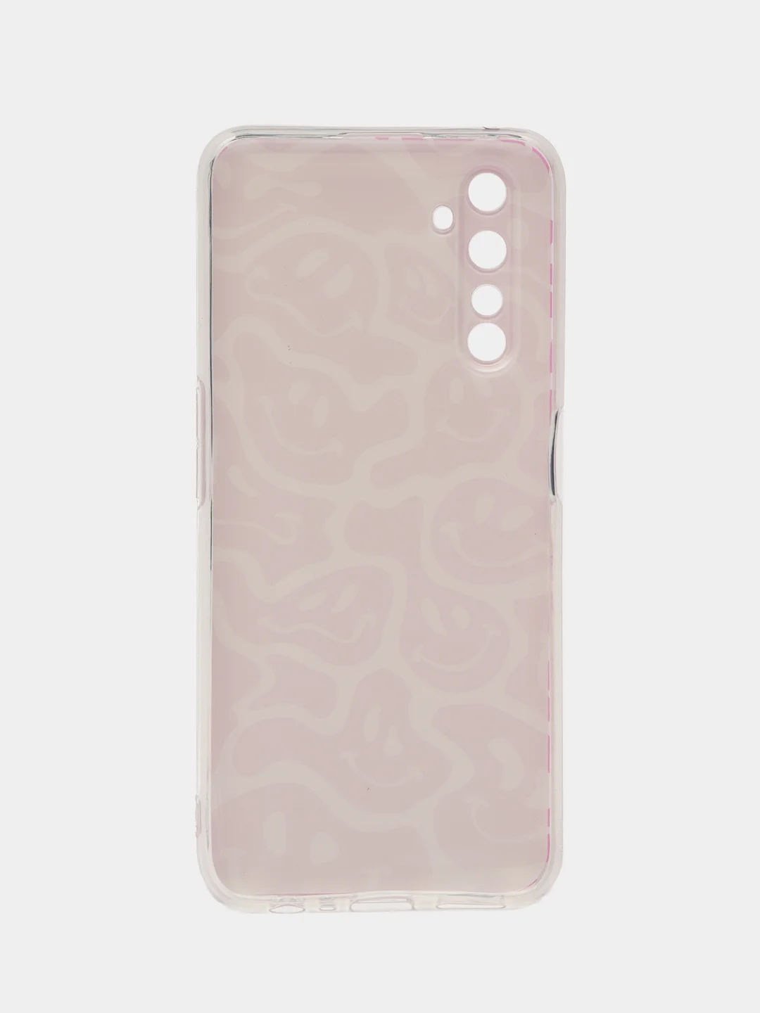 Пурпурный силиконовый чехол на Realme 6 Pro / Реалми 6 Про прозрачный, с рисунком, защита камеры