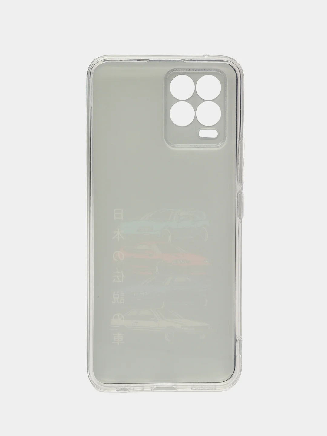 Хром чехол на Oppo Realme 8/8 Pro / Реалми 8/8 Про прозрачный, с рисунком, защита камеры