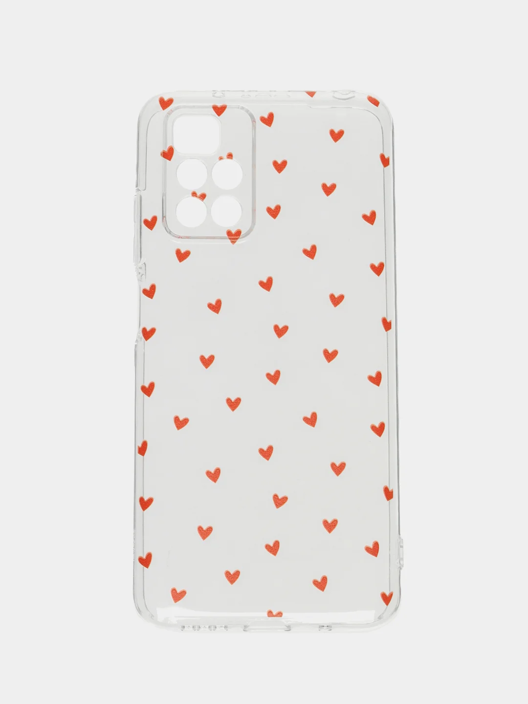 Коралловый меланж чехол на Xiaomi Redmi 10 / Сяоми Редми 10 прозрачный, с рисунком, защита камеры