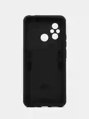 Синий чехол Xiaomi Redmi 12C / Poco C55 противоударный, с металлической подставкой кольцом