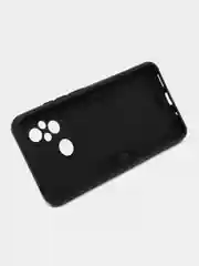 Синий чехол Xiaomi Redmi 12C / Poco C55 противоударный, с металлической подставкой кольцом