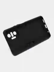 Черный чехол для Xiaomi Redmi Note 10 Pro 4G/10 Pro Max противоударный с металлической подставкой