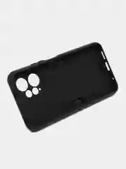 Синий чехол Xiaomi Redmi Note 12 4G противоударный, с металлической подставкой кольцом