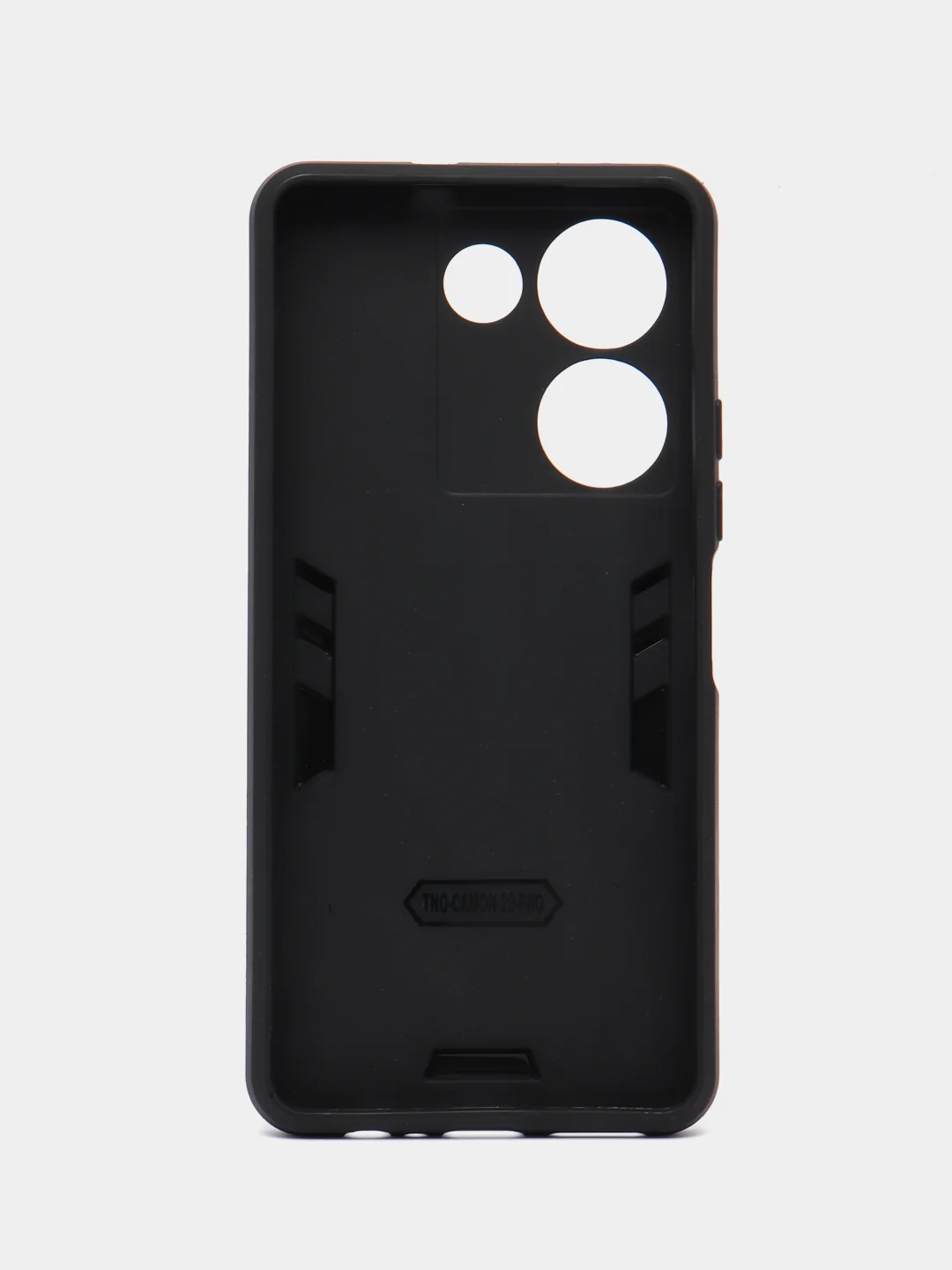 Синий чехол для Tecno Camon 20/Camon 20 Pro 4G противоударный с металлической подставкой кольцом