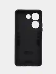 Синий чехол для Tecno Camon 20/Camon 20 Pro 4G противоударный с металлической подставкой кольцом