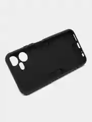 Синий чехол для Tecno Pova Neo 3 противоударный, с металлической подставкой кольцом