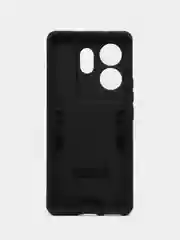 Черный чехол для Infinix Zero 30 4G противоударный, с металлической подставкой кольцом