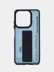 Темно-синий чехол с подставкой на Tecno Spark 10 и Tecno Spark 10C (Техно Спарк 10 и Техно Спарк 10С)