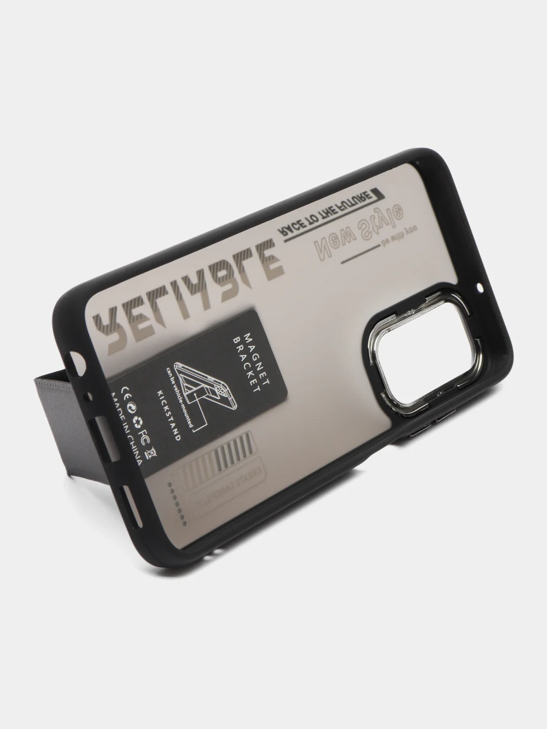 Черный чехол с подставкой на Samsung A05s (Самсунг А05с)