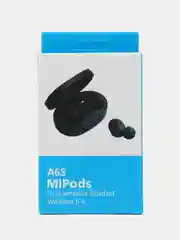 Угольный наушники Беспроводные  MiPods A6S   Bluetooth