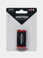Крона, батарейка крона, крона 9в, крона 9V, батарейки 9 в вольт, 6F22 Smartbuy