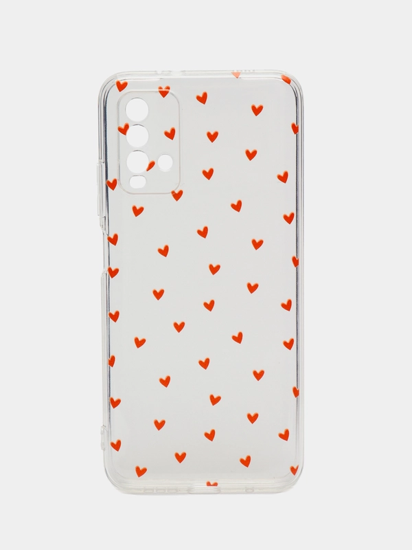 Силиконовый чехол на Xiaomi Redmi 9T / Редми 9Т прозрачный, с рисунком, защита камеры