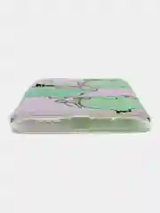 Лавандовый силиконовый чехол на Xiaomi Redmi 9T / Редми 9Т прозрачный, с рисунком, защита камеры