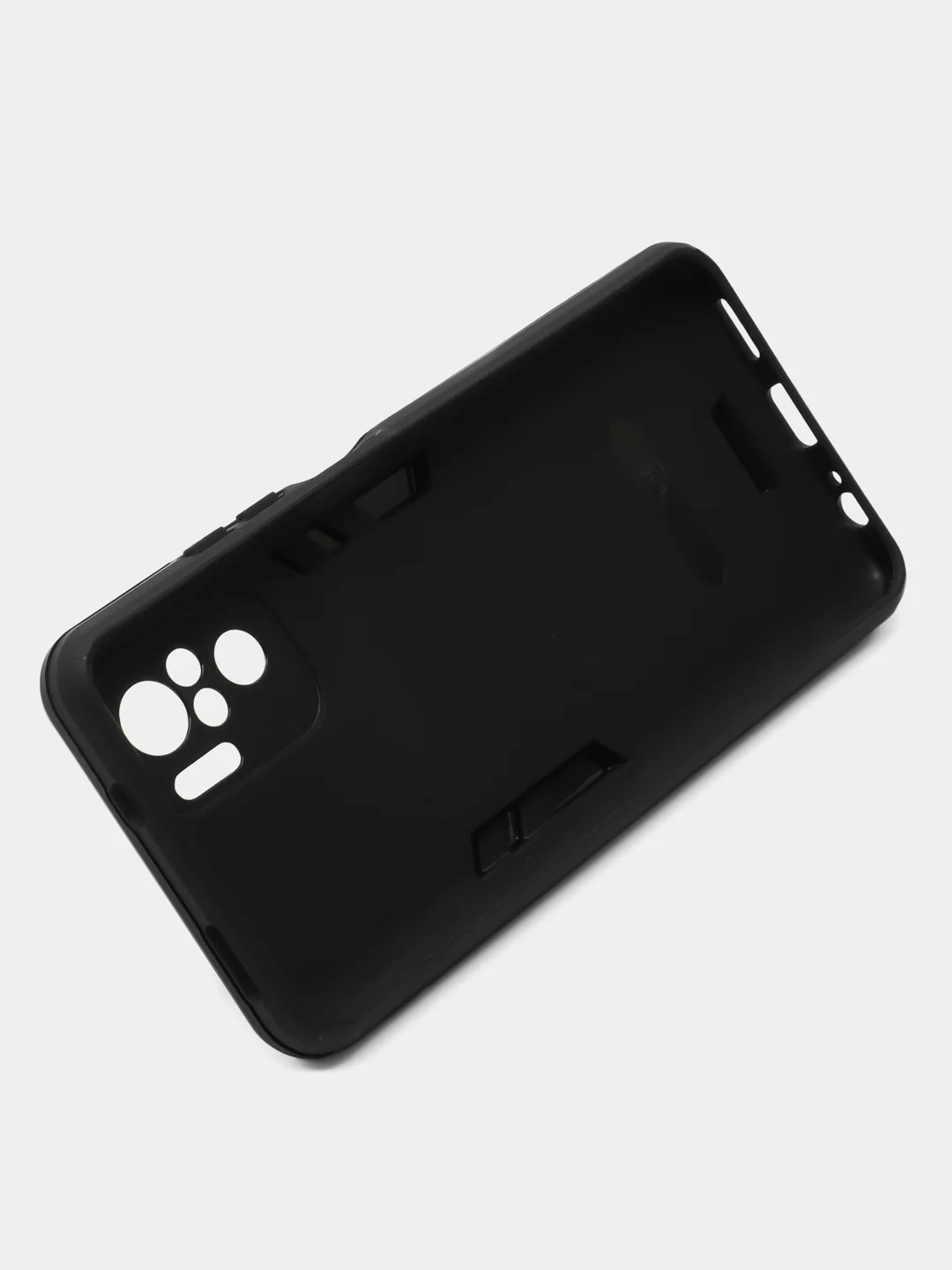 Синий чехол Xiaomi Redmi Note 10 4G/Note 10S/Poco M5S противоударный, с подставкой кольцом