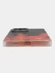 Оранжевый чехол на Poco X5 Pro 5G / Сяоми Поко X5 Про 5G прозрачный, с рисунком, защита камеры