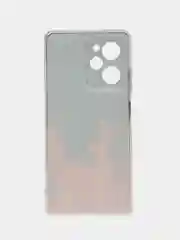 Оранжевый чехол на Poco X5 Pro 5G / Сяоми Поко X5 Про 5G прозрачный, с рисунком, защита камеры