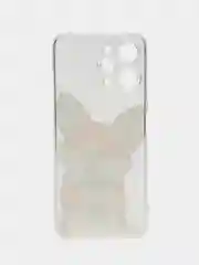 Бронзовый силиконовый чехол на Xiaomi Redmi 12 / Редми 12 прозрачный, с рисунком, защита камеры
