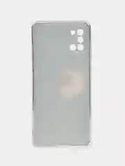 Фиолетовый чехол на Samsung Galaxy A31 / Самсунг А 31 прозрачный, с рисунком, защита камеры