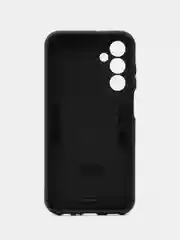 Черный чехол для Samsung Galaxy A25 5G противоударный, с металлической подставкой кольцом