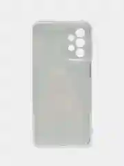 Коричневый чехол на Samsung Galaxy A23 / Самсунг А23 прозрачный, с рисунком, защита камеры
