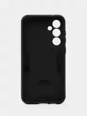 Черный чехол для Samsung Galaxy S23 FE противоударный, с металлической подставкой кольцом