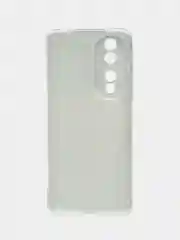 Оливковый силиконовый чехол на Honor 90 / Хонор 90 прозрачный, с рисунком, защита камеры