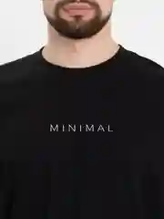 Черный футболка оверсайз "Minimal", унисекс, oversize, T-Shirt с принтом, хлопок