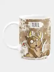 Кружка керамическая Котик Знак Зодиака: Телец