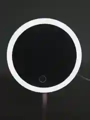 Розовый зеркало сенсорное настольное с подсветкой LED