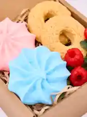 Мыло ручной работы "Зефир, печенье и малина"