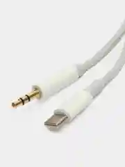 Белый кабель AUX Hoco UPA 19, Type-C, Lightning Iphone