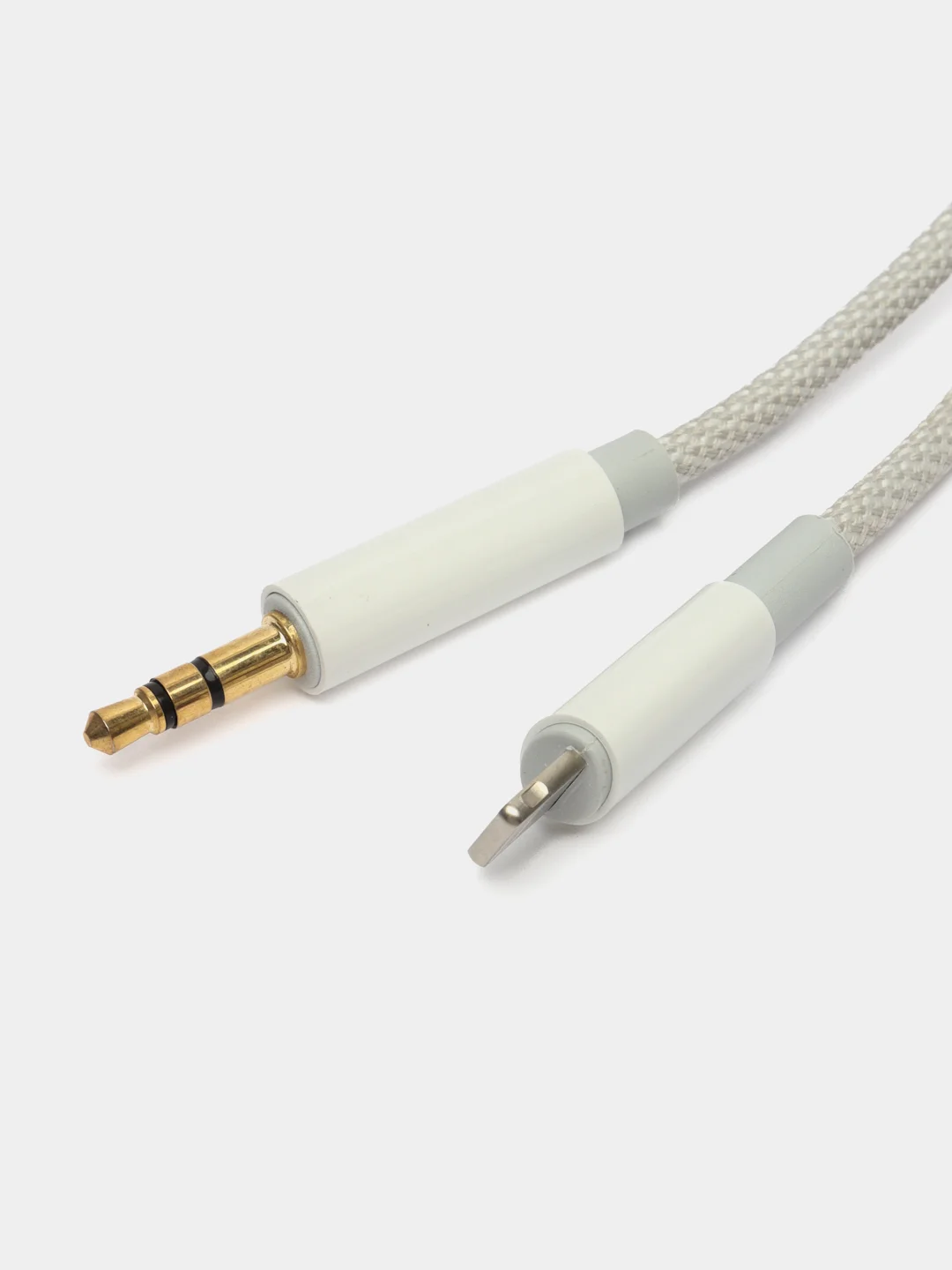Серебряный кабель AUX Hoco UPA 19, Type-C, Lightning Iphone
