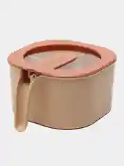 Бежевый емкость для специй с ручкой