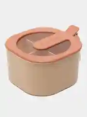 Бежевый емкость для специй с ручкой