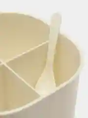 Белый емкость для специй с ручкой