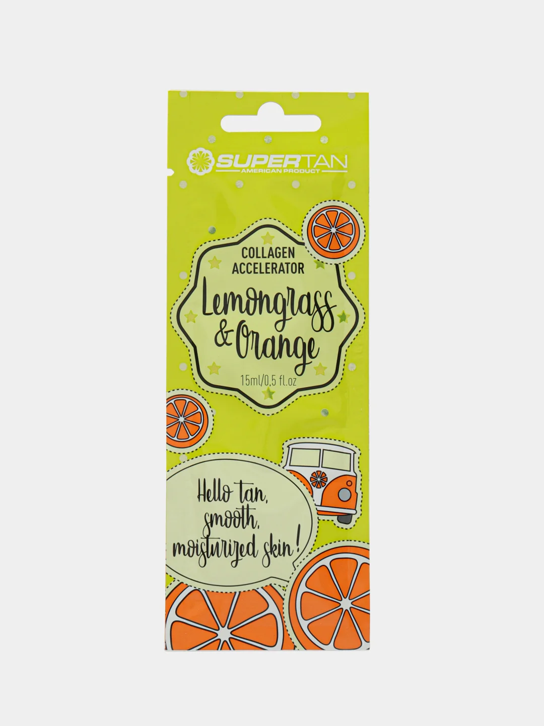 Саше 1штука и 2шт SuperTan Lemongrass Orange крем для загара 1шт=15мл