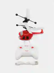 Красный радиоуправляемый детский вертолет Induction Helicopter с пультом управления