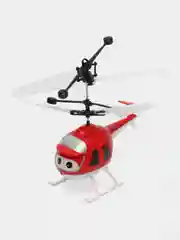 Красный радиоуправляемый детский вертолет Induction Helicopter с пультом управления