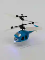 Синий радиоуправляемый детский вертолет Induction Helicopter с пультом управления