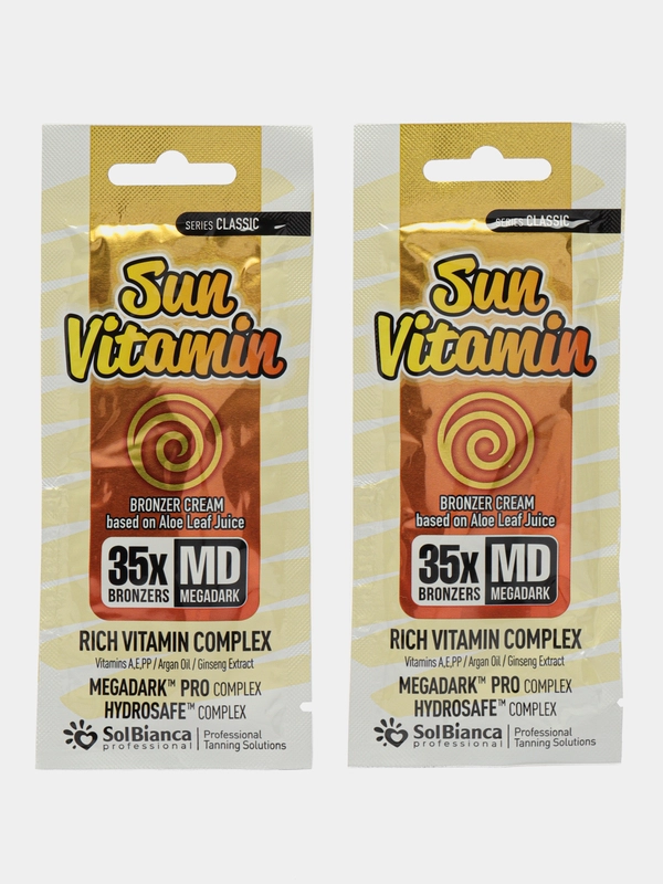 SolBianca Sun Vitamin крем для загара в солярии саше  1шт=15мл, Саше 1штука и 2шт