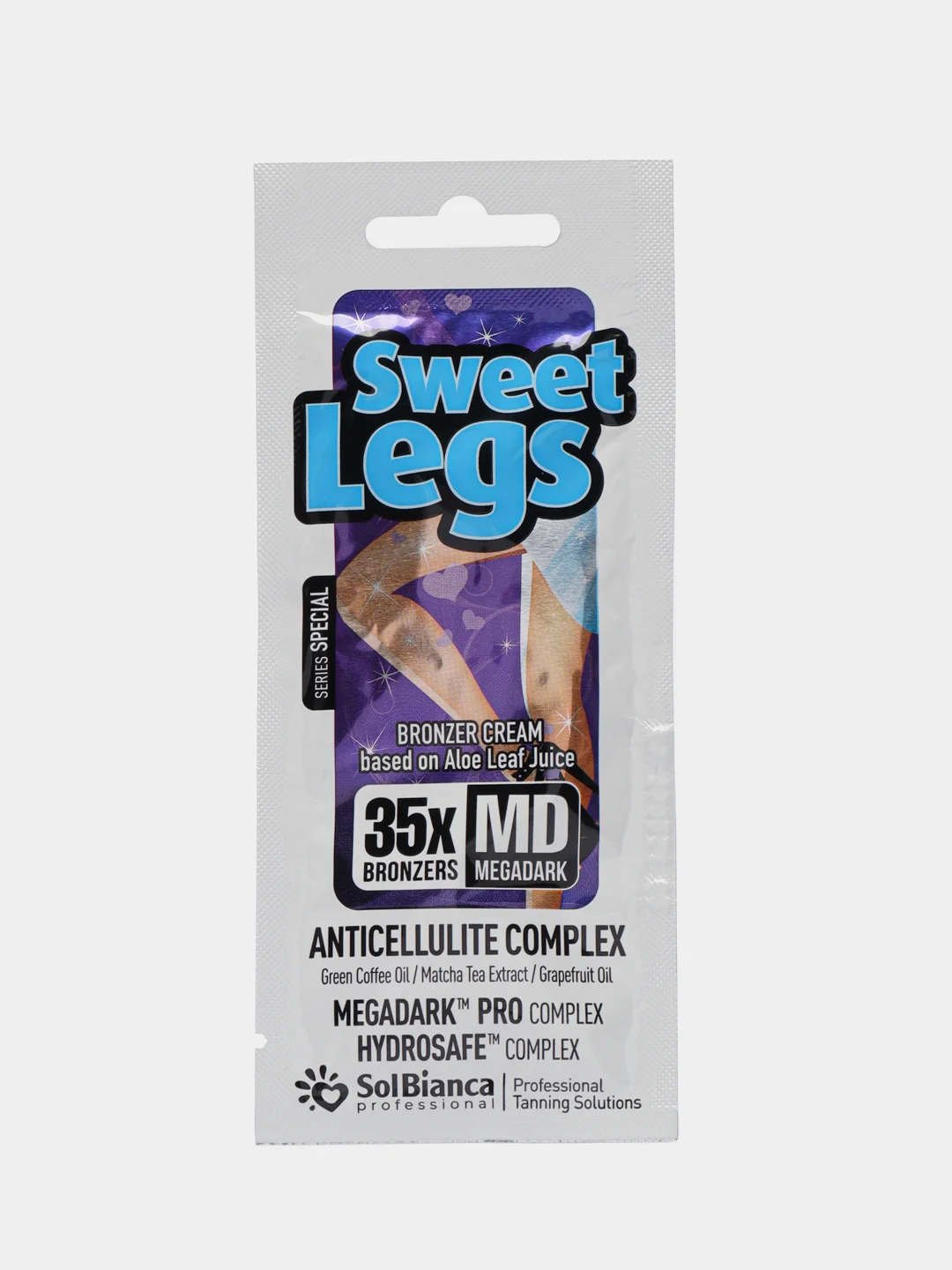 SolBianca SWEET LEGS крем для загара НОГ в солярии саше  1шт=15мл, Саше 1штука и 2шт